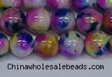 CMJ712 15.5 inches 12mm round rainbow jade beads wholesale