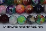 CMJ753 15.5 inches 10mm round rainbow jade beads wholesale