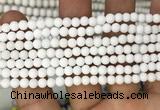 CMJ800 15.5 inches 4mm round matte Mashan jade beads wholesale