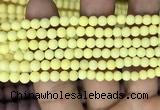 CMJ805 15.5 inches 4mm round matte Mashan jade beads wholesale