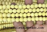 CMJ807 15.5 inches 8mm round matte Mashan jade beads wholesale