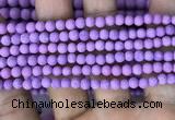 CMJ815 15.5 inches 4mm round matte Mashan jade beads wholesale