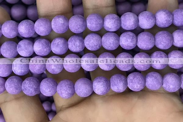 CMJ818 15.5 inches 10mm round matte Mashan jade beads wholesale