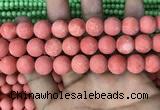 CMJ829 15.5 inches 12mm round matte Mashan jade beads wholesale
