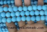 CMJ838 15.5 inches 10mm round matte Mashan jade beads wholesale