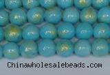 CMJ965 15.5 inches 4mm round Mashan jade beads wholesale