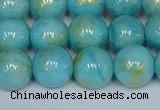 CMJ967 15.5 inches 8mm round Mashan jade beads wholesale