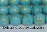 CMJ967 15.5 inches 8mm round Mashan jade beads wholesale