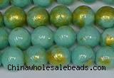 CMJ971 15.5 inches 6mm round Mashan jade beads wholesale