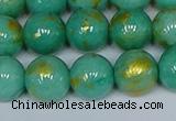 CMJ973 15.5 inches 10mm round Mashan jade beads wholesale