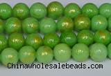 CMJ975 15.5 inches 4mm round Mashan jade beads wholesale