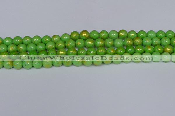 CMJ976 15.5 inches 6mm round Mashan jade beads wholesale