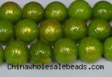 CMJ986 15.5 inches 6mm round Mashan jade beads wholesale