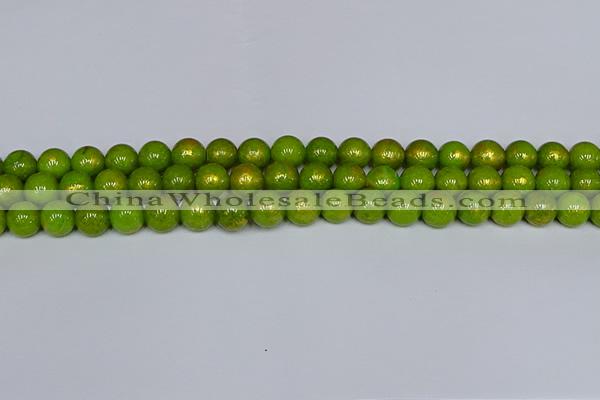 CMJ986 15.5 inches 6mm round Mashan jade beads wholesale