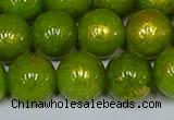 CMJ988 15.5 inches 10mm round Mashan jade beads wholesale