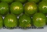 CMJ989 15.5 inches 12mm round Mashan jade beads wholesale