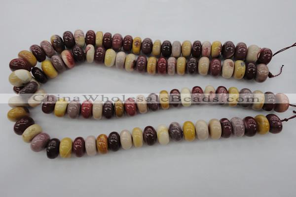 CMK118 15.5 inches 9*14mm rondelle mookaite beads wholesale