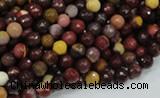 CMK15 15.5 inches 4mm faceted round mookaite beads wholesale