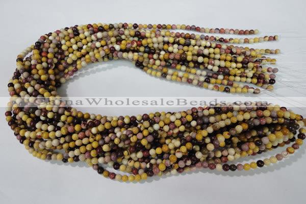 CMK201 15.5 inches 4mm round mookaite gemstone beads wholesale