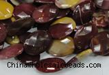 CMK25 15.5 inches 15*20mm faceted oval mookaite beads wholesale