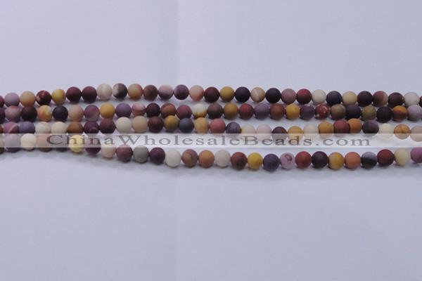 CMK291 15.5 inches 6mm round matte mookaite beads wholesale