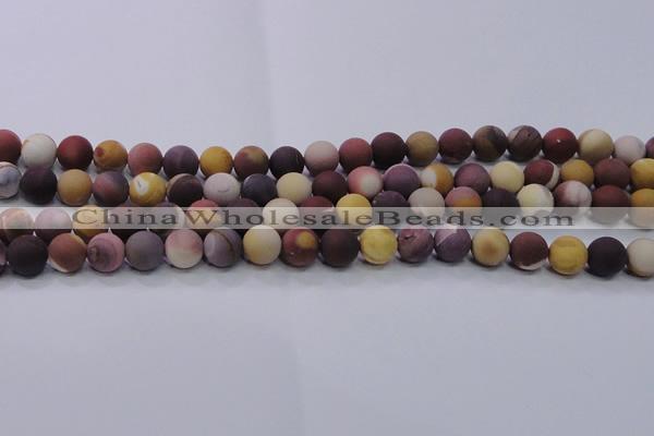 CMK293 15.5 inches 10mm round matte mookaite beads wholesale