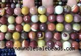 CMK354 15 inches 10mm faceted round mookaite beads wholesale