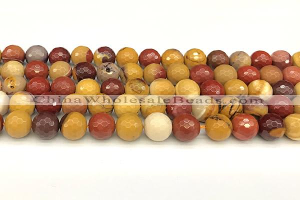 CMK361 15 inches 8mm faceted round mookaite beads wholesale