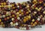 CMK56 15.5 inches 4mm round mookaite gemstone beads wholesale