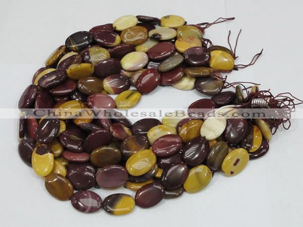 CMK75 15.5 inches 18*25mm oval mookaite gemstone beads wholesale