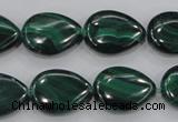 CMN102 15.5 inches 15*20mm flat teardrop natural malachite beads