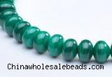 CMN16 A grade 4*6mm roundel natural malachite beads Wholesale
