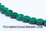 CMN18 A grade 3*6mm heart natural malachite beads Wholesale