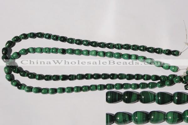 CMN218 15.5 inches 7*9mm teardrop natural malachite beads wholesale