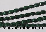 CMN228 15.5 inches 4*6mm faceted teardrop natural malachite beads