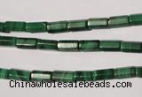 CMN240 15.5 inches 4*8mm faceted tube natural malachite beads