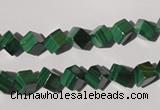 CMN246 15.5 inches 6*6mm cube natural malachite beads wholesale