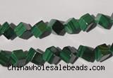 CMN246 15.5 inches 6*6mm cube natural malachite beads wholesale