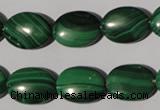 CMN273 15.5 inches 12*16mm oval natural malachite beads wholesale