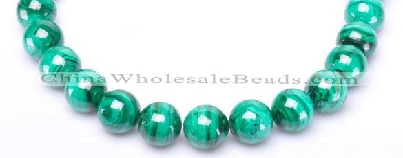 CMN28 AB grade 16mm round natural malachite beads Wholesale