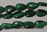 CMN281 15.5 inches 8*12mm flat teardrop natural malachite beads