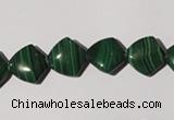 CMN290 15.5 inches 12*12mm trapezoid natural malachite beads