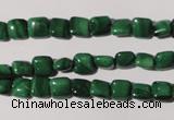 CMN291 15.5 inches 6*6mm square natural malachite beads wholesale