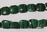 CMN293 15.5 inches 10*10mm square natural malachite beads wholesale