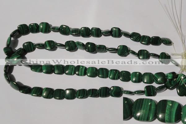 CMN294 15.5 inches 12*12mm square natural malachite beads wholesale