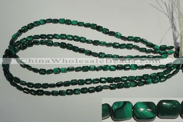 CMN300 15.5 inches 6*8mm rectangle natural malachite beads wholesale