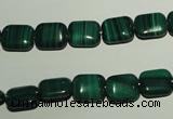 CMN302 15.5 inches 8*10mm rectangle natural malachite beads wholesale