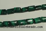 CMN310 15.5 inches 6*8mm rectangle natural malachite beads wholesale