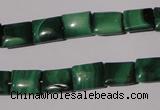 CMN312 15.5 inches 8*10mm rectangle natural malachite beads wholesale