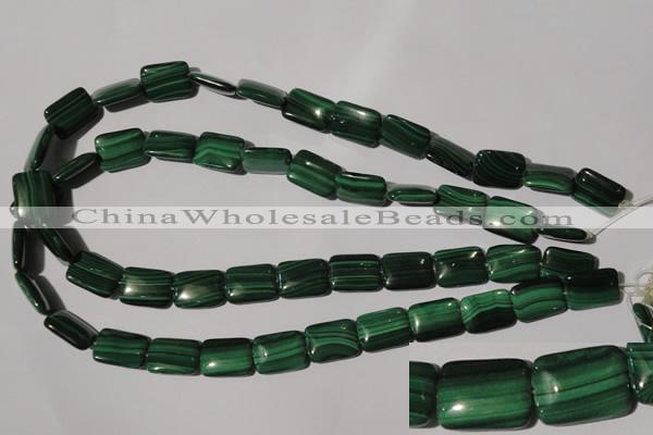 CMN315 15.5 inches 12*16mm rectangle natural malachite beads wholesale